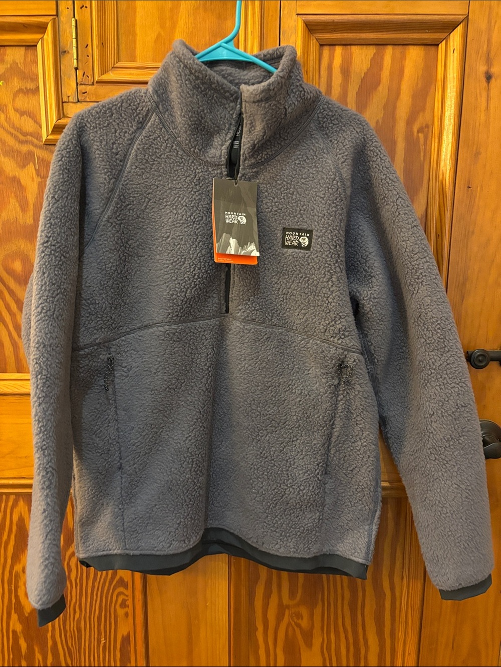 Mountain Hardwear Gray Sherpa Southpass Half-Zip Pullover